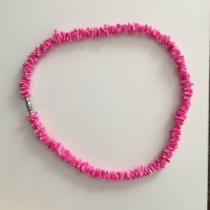 🐚 puka shelled necklace pink🐚